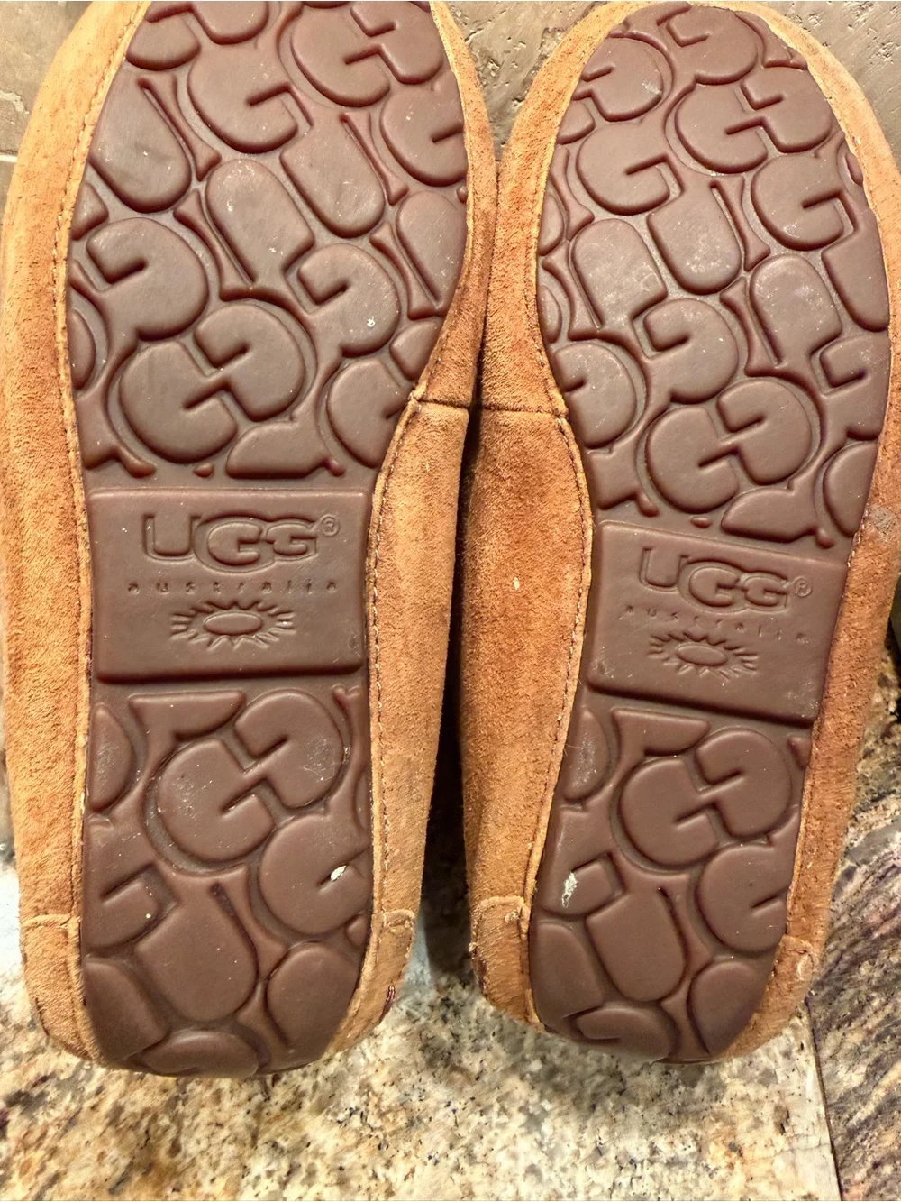 Size-6 Ugg high back fur slippers